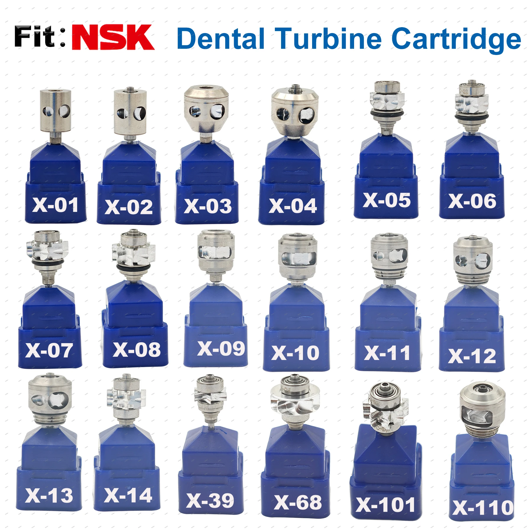 Fit NSK Ti-Max X500L/X600L/X700L/X700KL turbina dentystyczna nabój wirnik zębaty do szybka prostnica