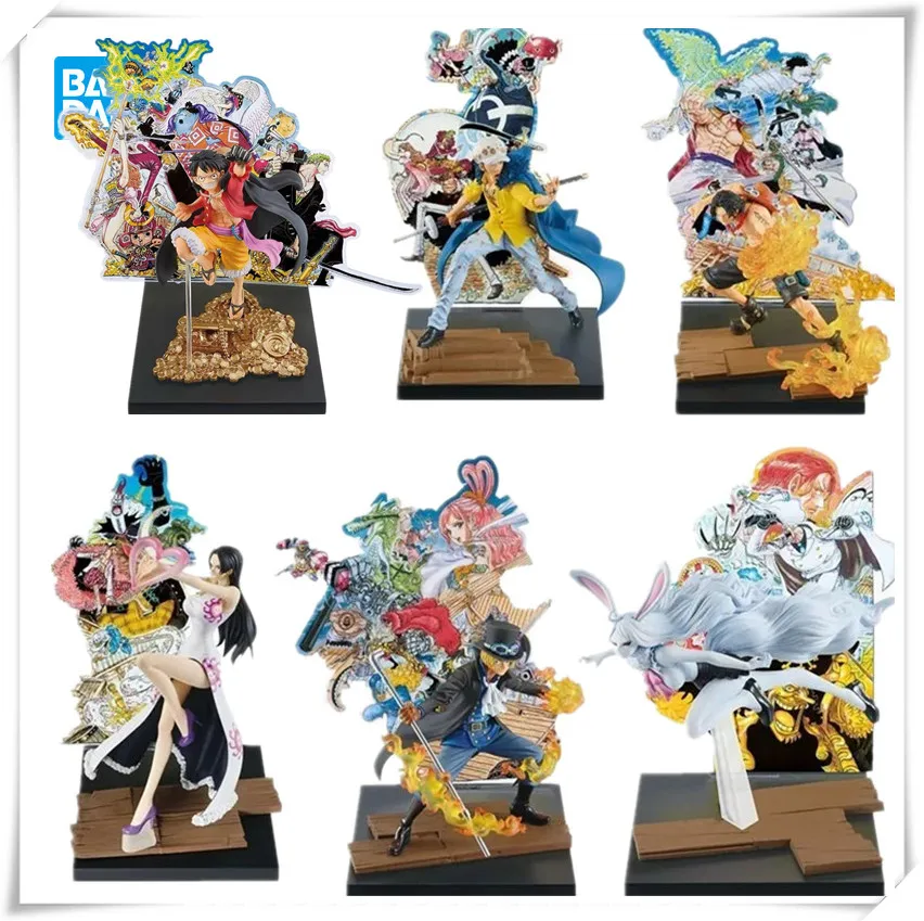 

Bandai Original Anime One Piece Ichiban KUJI WT100 Luffy Sabo Yamato Hancock Carrot Law ACE Action Figure Model Toys
