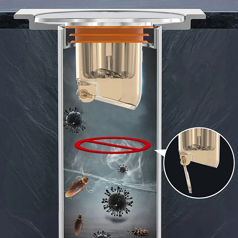 Vloerafvoerkern Douche Vloer Aftapplug Rioolkern Toilet Insectwerende Anti-Geur Vloerafvoer Afdekking Badkamer Accessoires