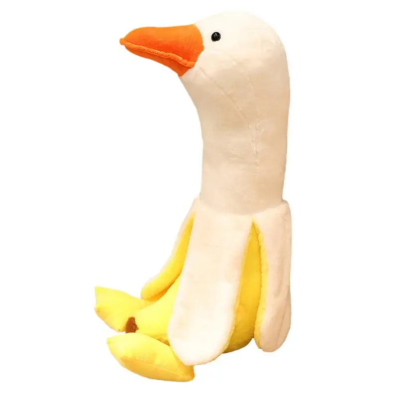 Stuffed Banana 19.7 Inch Cute Weird Plush Banana Duck Funny Kids Plush Doll Toys Duck Stuffed Animals For Friends Family And