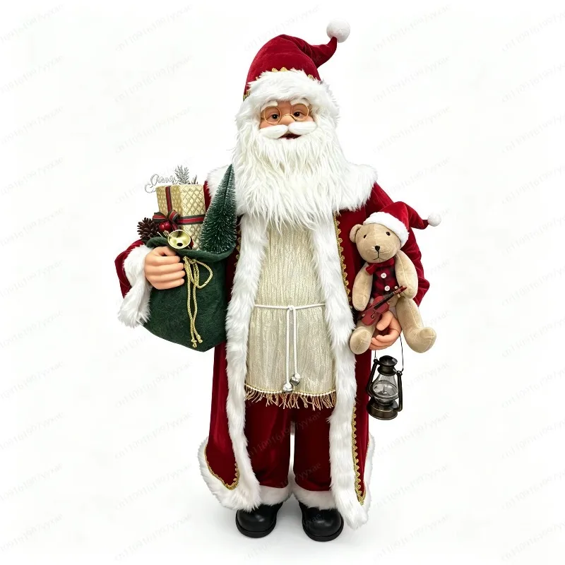 150cm Animated Electric Dancing Santa Toy, Music Play Christmas Figure for Holiday Indoor Decor