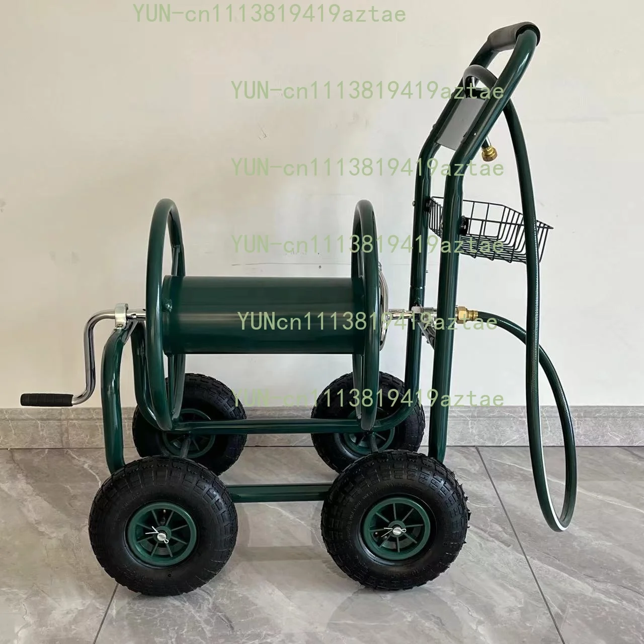 Portable Garden Hose Reel Cart Mobile Water Pipe Storage Watering Tool Trolley