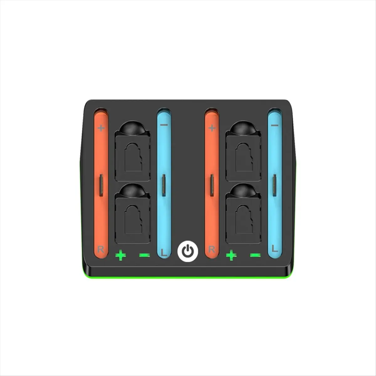 ☶❈＊♥AC1583-Charging Dock for Switch 2 with 9 Light Modes Charger Station with 4 Game Slots Without Four Handles