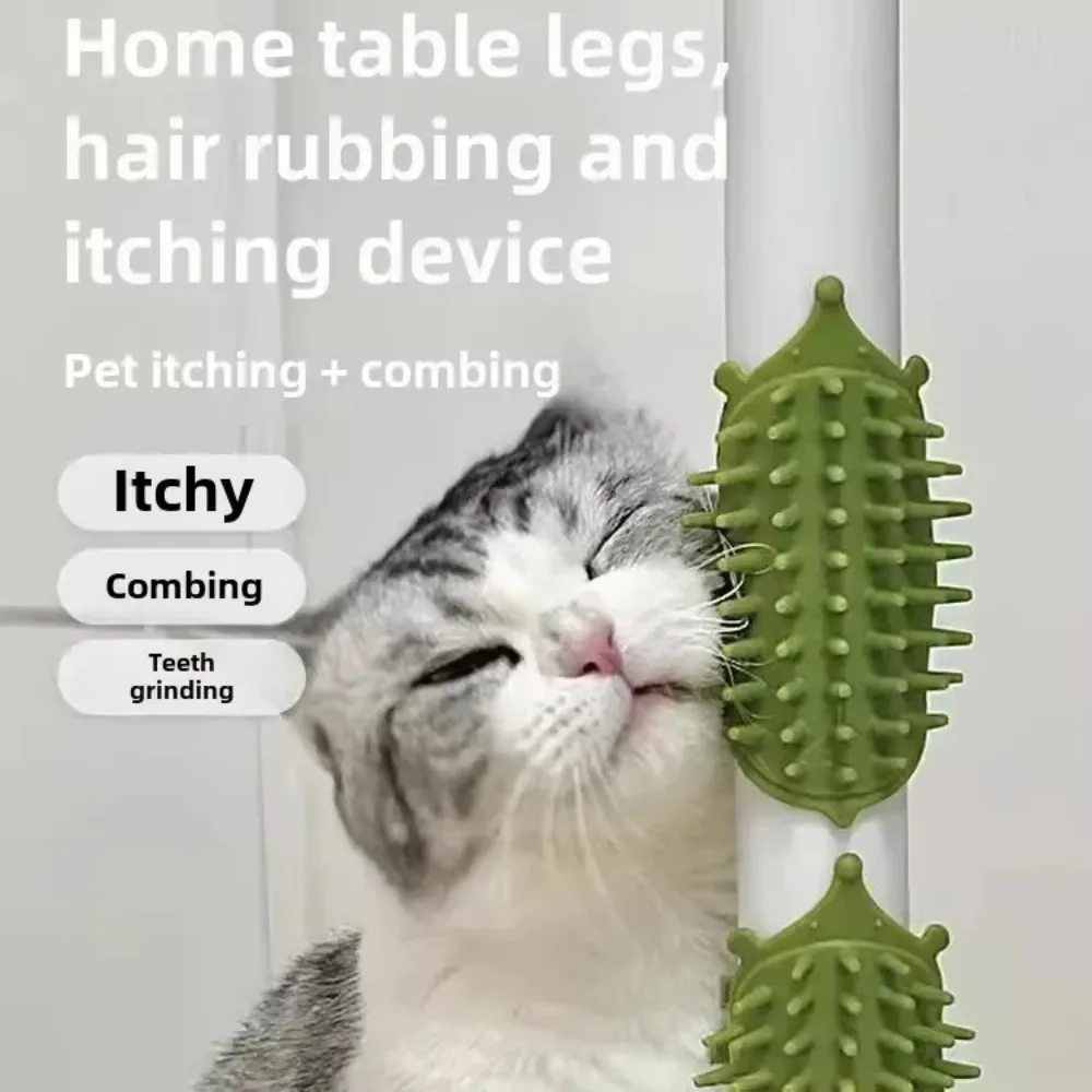 Cat Itching Device Table Leg Binding Comb Hair Cat Face Itching Multi Buckle Adjustable Pet Stress Relief Pet Product Scratchers