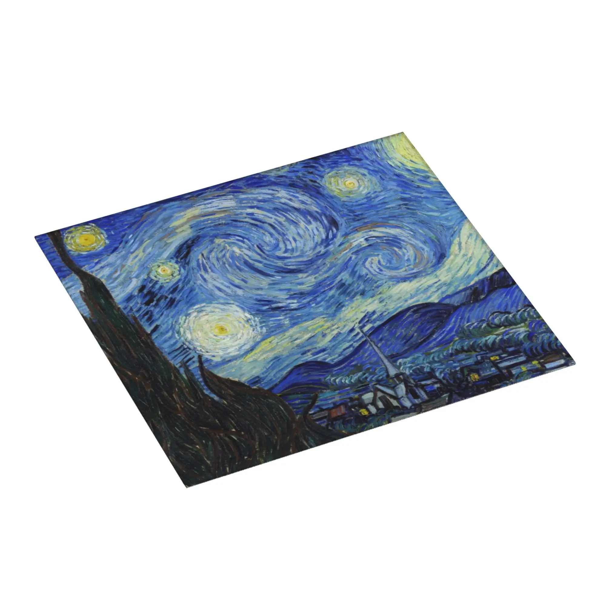 Drying Mat For Kitchen Vincent Van Gogh Starry Night Water Absorbent Reusable Art Painting On Slip Kitchen Counter Protector Mat
