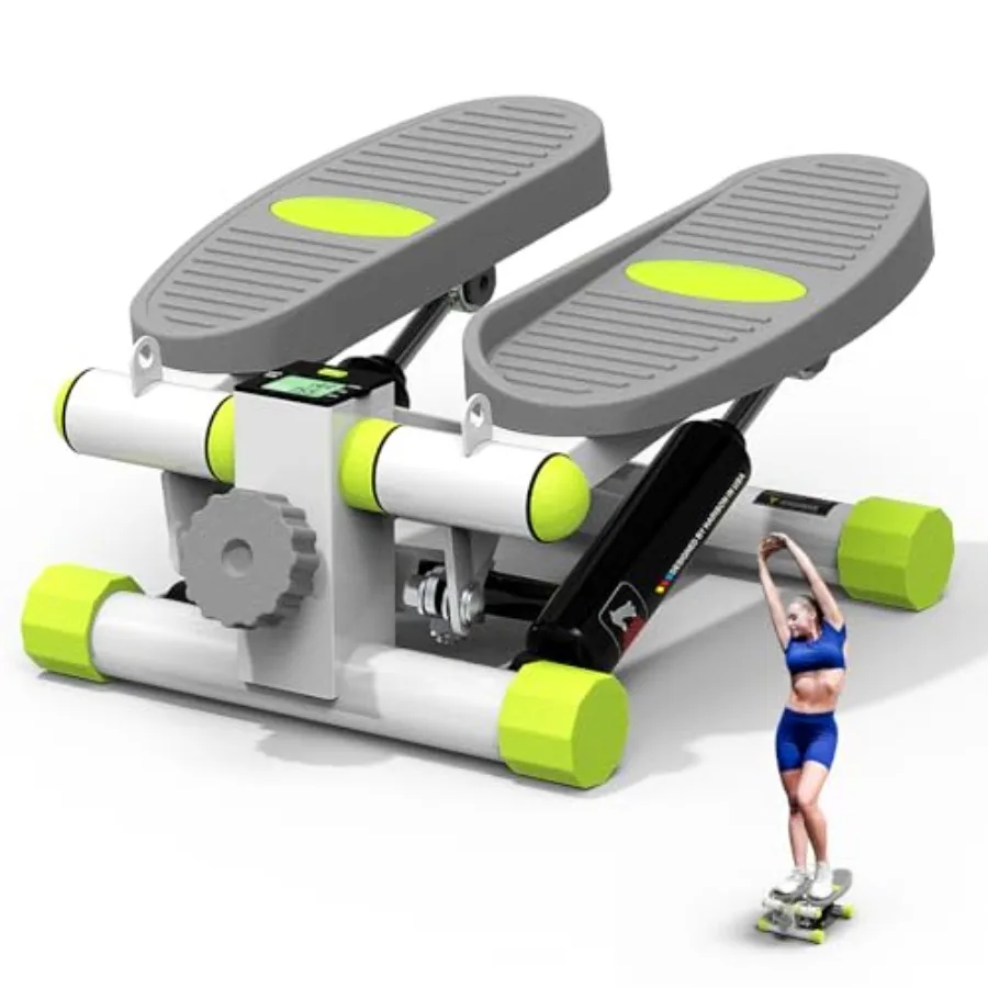 

Mini Steppers for Exercise Stair Stepper with LCD Monitor 300LBS Capacity Portable Under Desk Stepper for Home Workout