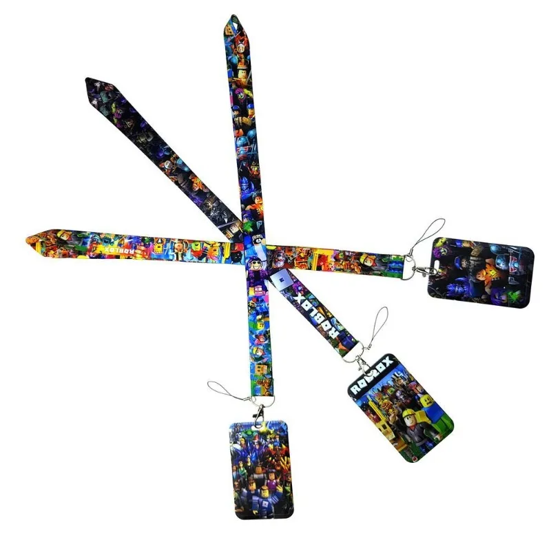 لعبة جديدة ROBLOX سلسلة الكرتون الهاتف المحمول الحبل بطاقة حافلة بطاقات مكافحة فقدان هارد شل بطاقات الحبل صديق هدايا عيد الميلاد #2