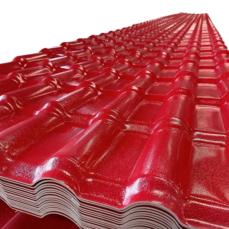 10000 meters New Building Materials Asa Upvc Pvc Colored Plastic Roofing Sheets Double Roman Roof Tiles