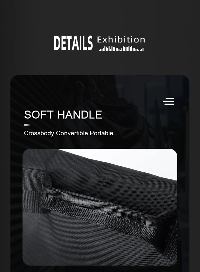Heißer Verkauf Oxford Männlichen Messenger Taschen Einfache Radfahren Sport Schwarz Atmungs Mode Outdoor Sling Diebstahl Umhängetasche – Detail 17