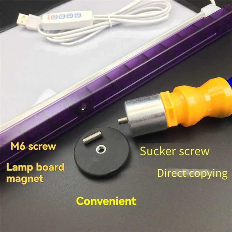 75STO-USB Port Led Reflector Lamps Board Dent Repair Tools LED Removal Leveling Lamps Three Speed Car Repair Lights