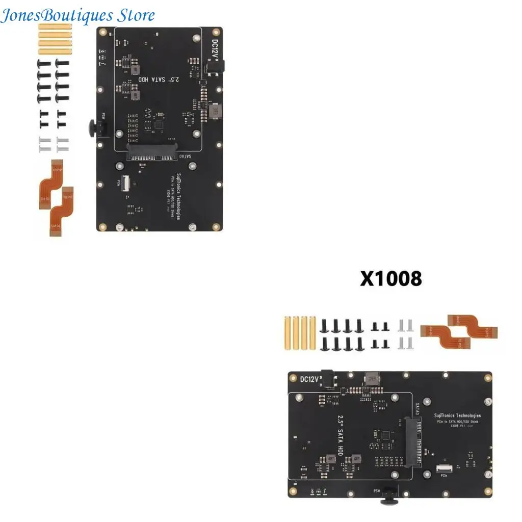 

X1008 PCIe PCIe to Conversion Storage Expansion for RPi 5 Board W8KE