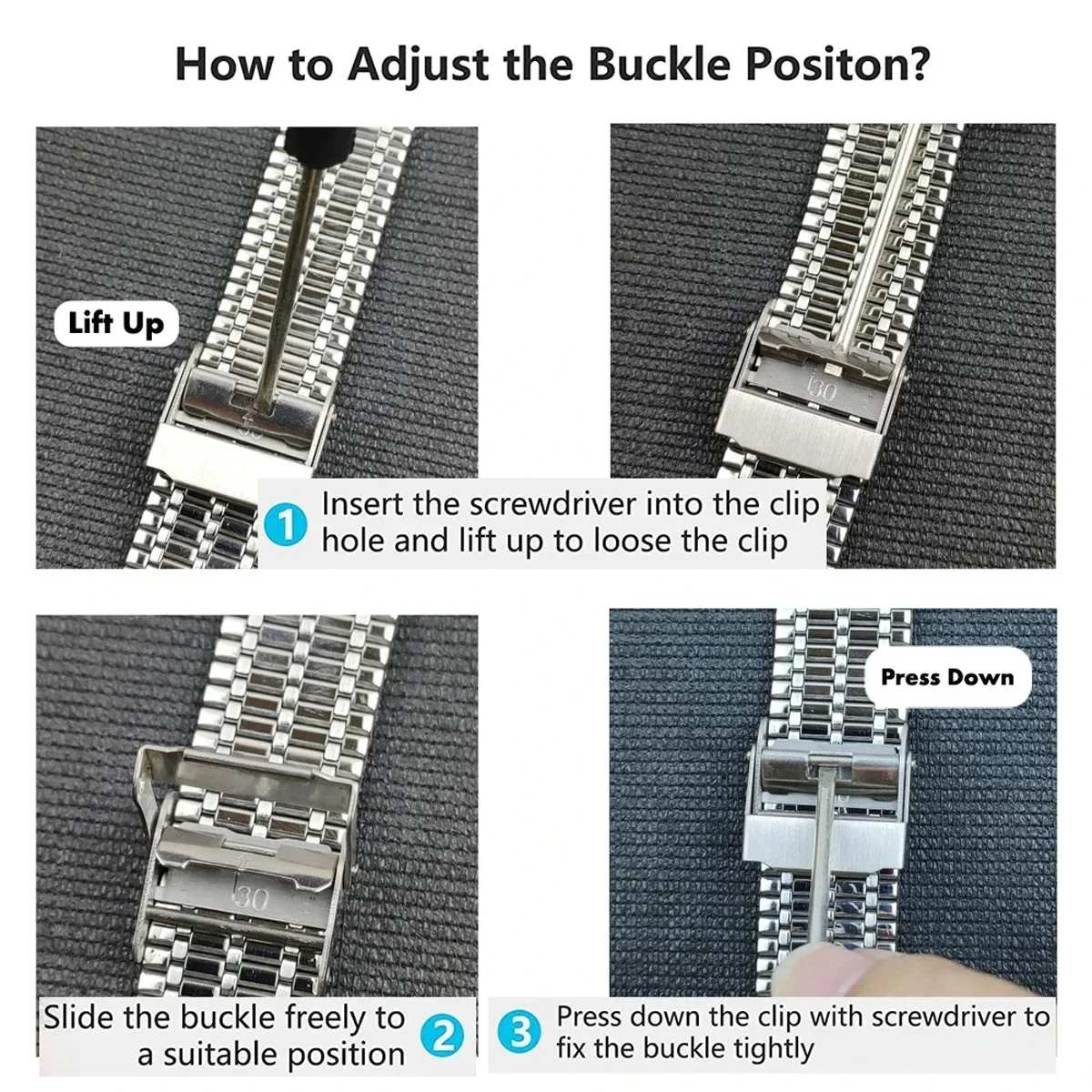 Metal Watch Strap for Huawei Watch Fit 3 Smartwatch Stainless Steel Band for Huawei Watch Fit2/1 Metal Correa Wristband Bracelet image 2