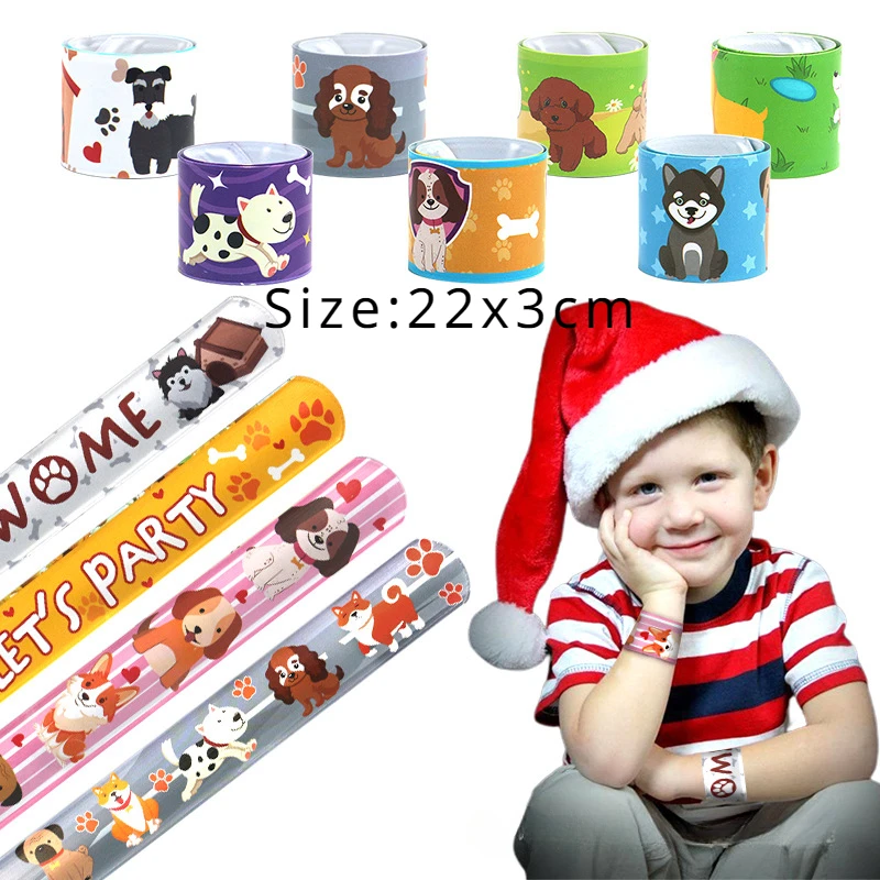 72pcs Puppy Dog Party Favors Kids Birthday Party Supplies Dog Figures Necklace Keychains Stickers Boys Gifts Piñata Filler