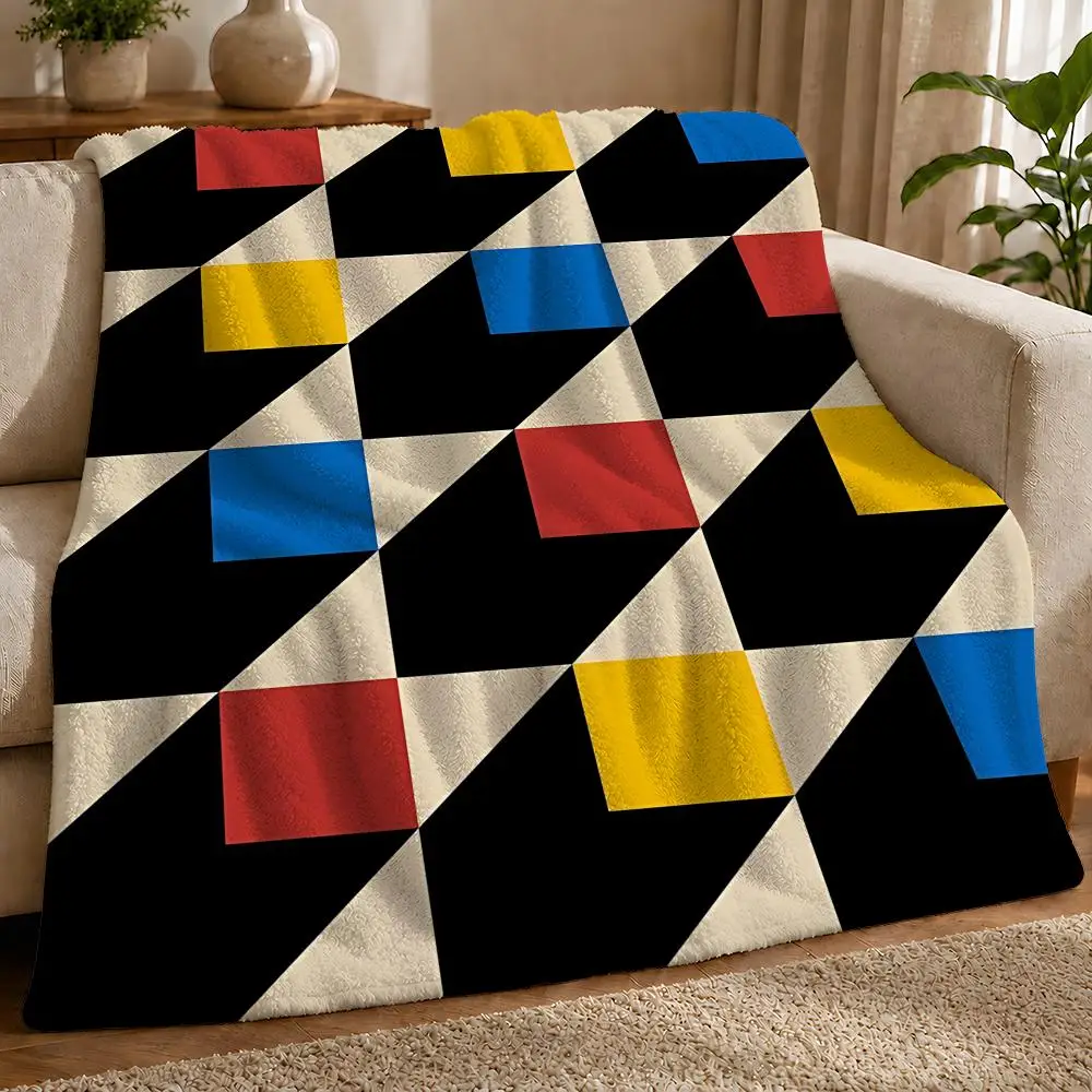 Famous B-Bauhaus Designs Throw 1pc Flannel Blanket Soft Lightweight Warm Cozy For Bedroom Sofa Bed