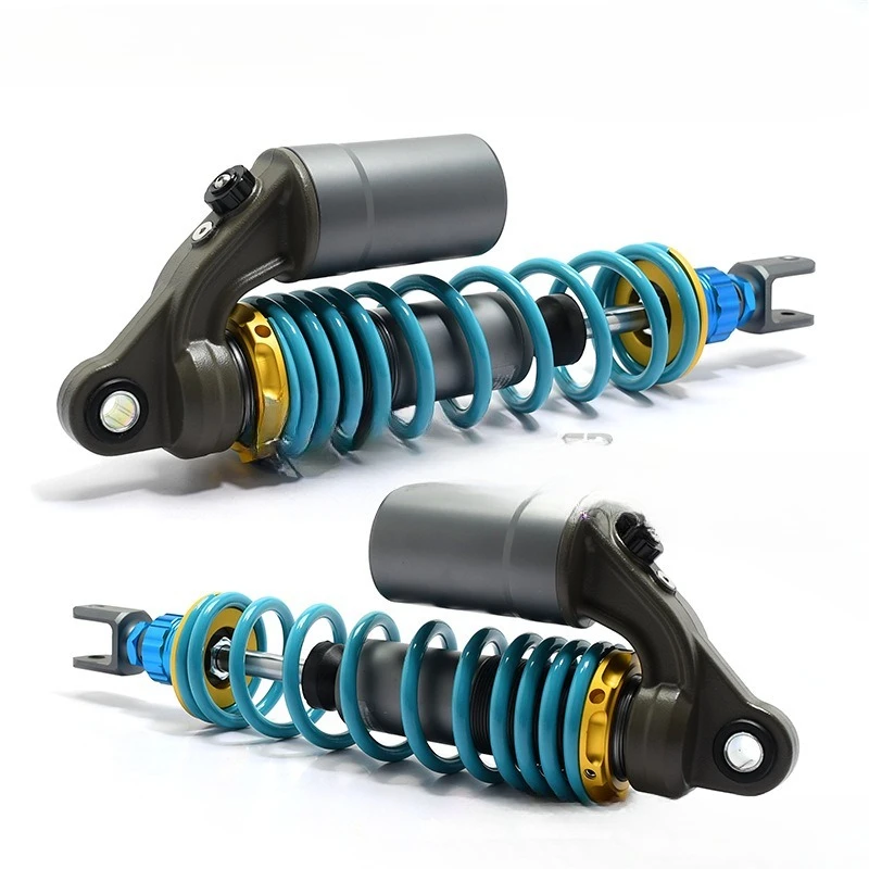 Motorcycle Electric Shock Absorber Soft and Hard Adjustable Rear Shock Absorber 340mm Fork Head 325mm Round Head