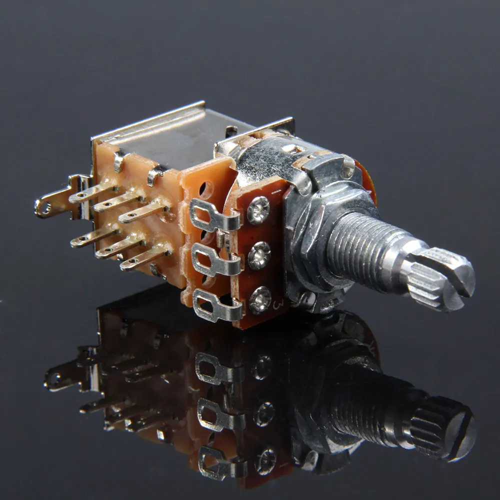Volume Push Pull Pot Potentiometer A500K/B500K/A250K/B250K Short Shaft Guitar Potentiometer Push Push Potentiometer Guitar Parts
