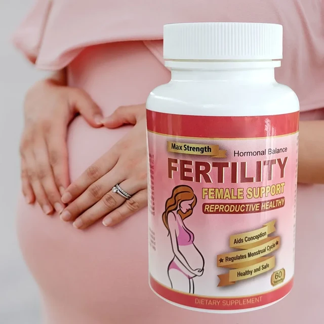 Tabletas de fertilidad para mujeres con multivitaminas prenatales, suplemento de fertilidad femenina que apoya la concepción y el equilibrio hormonal - AliExpress