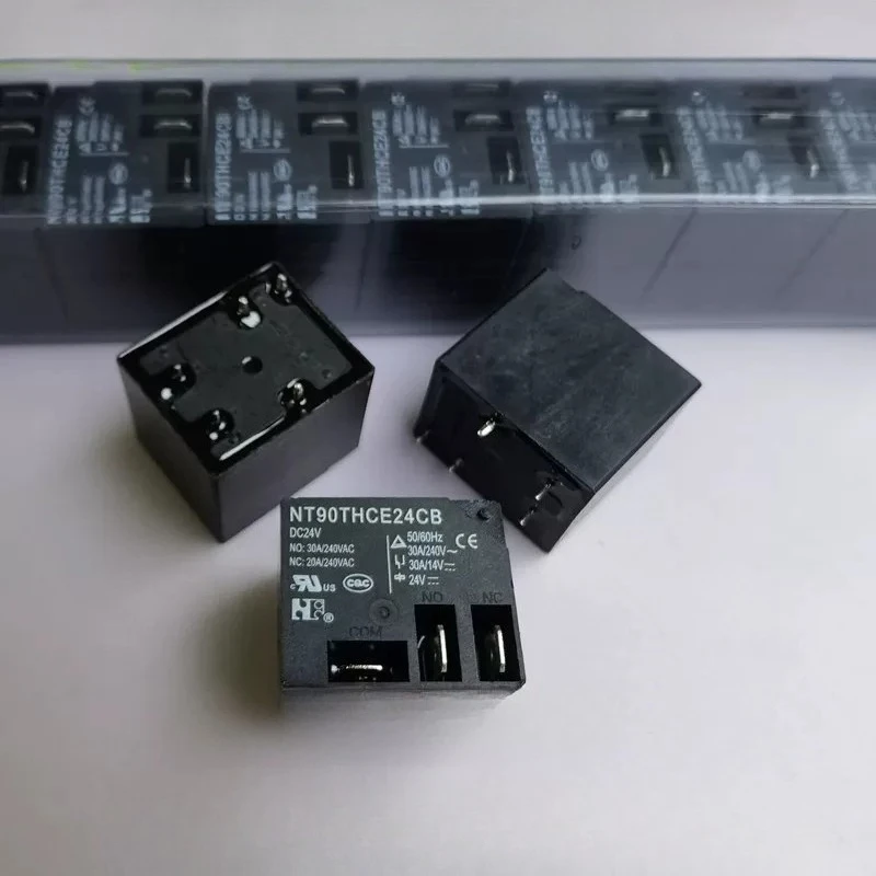 5PCS/LOT NT90THCE24CB DC24V 5 Pin 3 Terminal 30A Electroacoustic Device