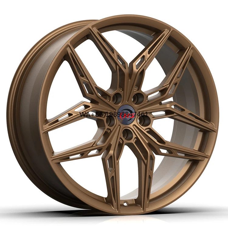 

HS Custom 5*114.3 18 19 20Inch Monoblock Deep Concave Wheel Car Rim Matt Bronze Forged Lightweight Wheels