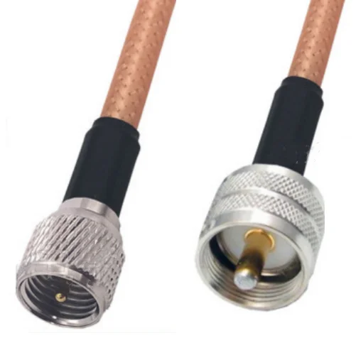 1PC RG400 Cable Mini UHF Male to UHF Male plug Connectors Straight RF Jumper pigtail Cables