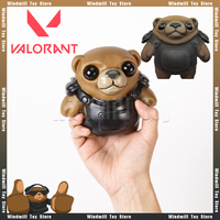 TACTI-SERIES Bear Valorant Restore Game Peripherals Decompression Cute Squeezable Doll Model Ornaments Crafts Gifts Collections