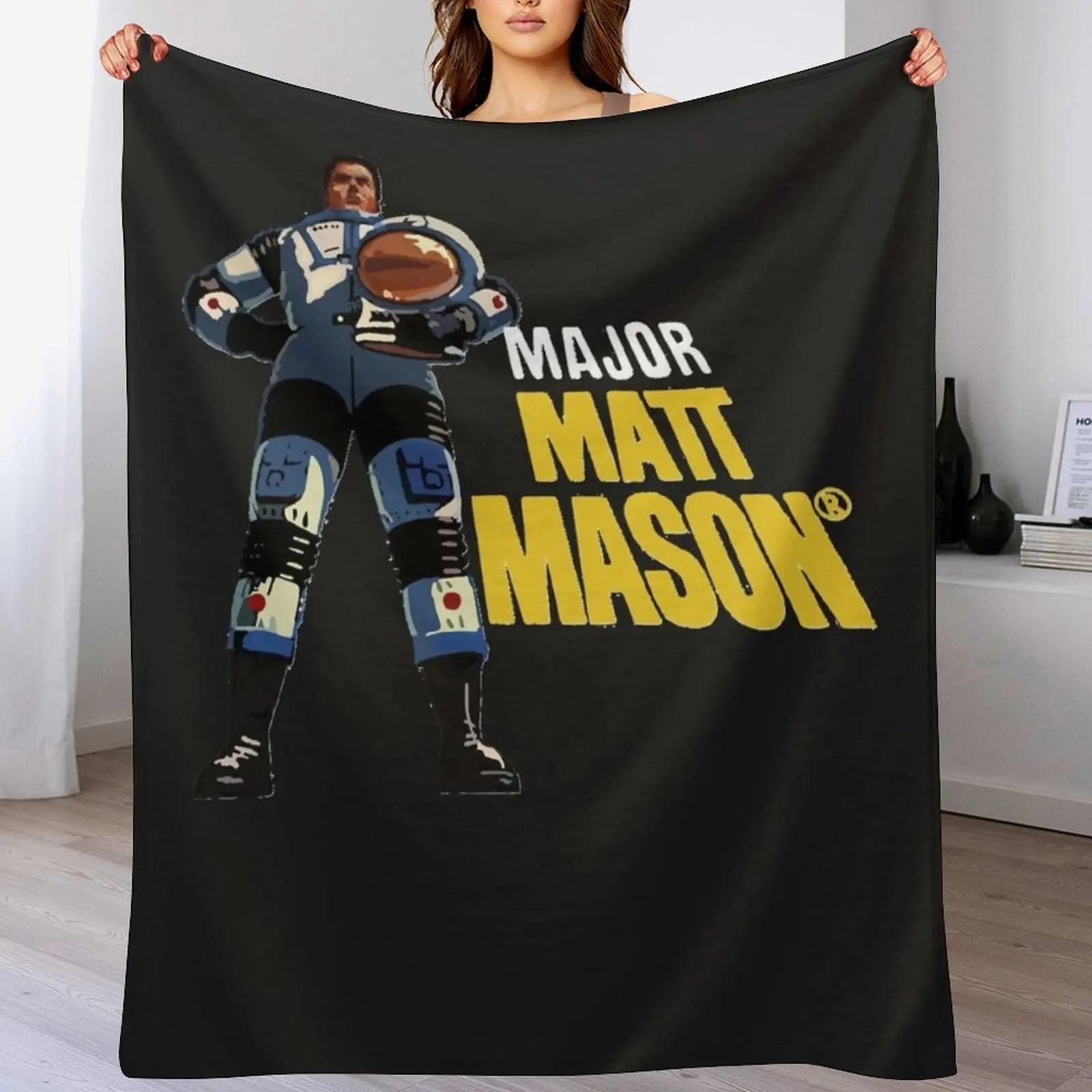 

Major Matt Mason Throw Blanket Personalized Gift Flannel Fabric Decoratives Camping Blankets