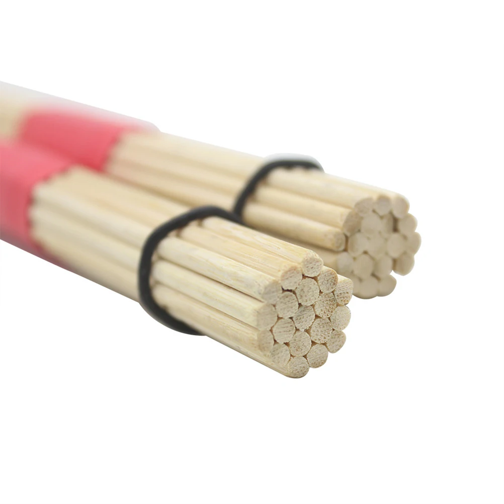 

2 Pcs Drumstick Youth Band Instruments Wooden Bamboo Brush Percussion Accessories