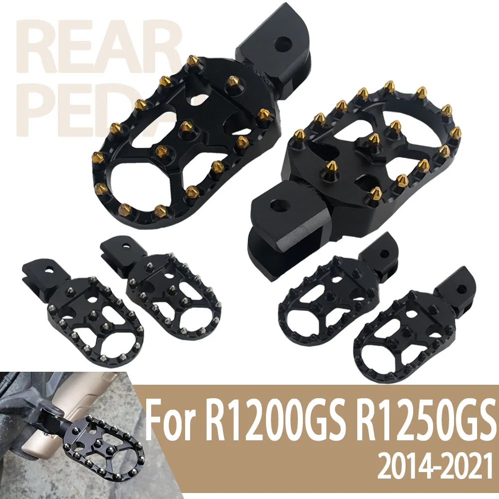 

Foot Pegs Footrest Brake Pedal Step Tip Plate Extender For BMW R1200GS R1250GS GS LC ADV 2014-2021 Motorcycle Front Footrest