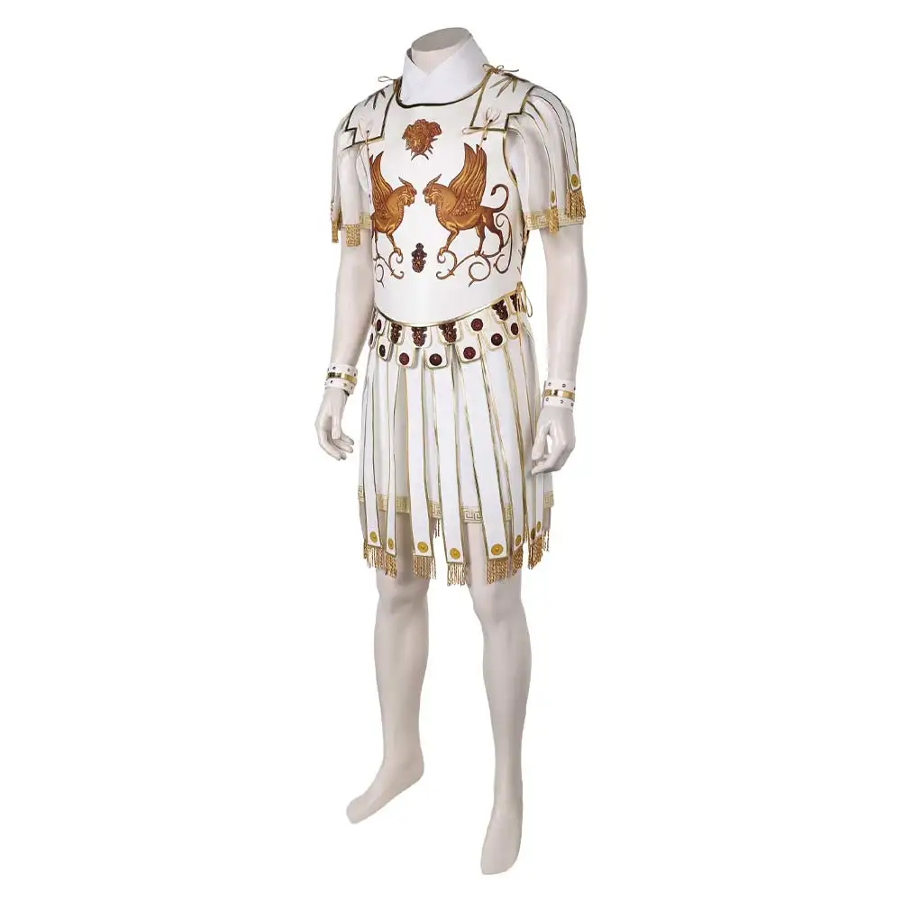 Marcus Cosplay Gladiator Disguise Costume Adult Men Medieval Battle Vest Belt Outfits Halloween Carnival Party Fantasy Suit