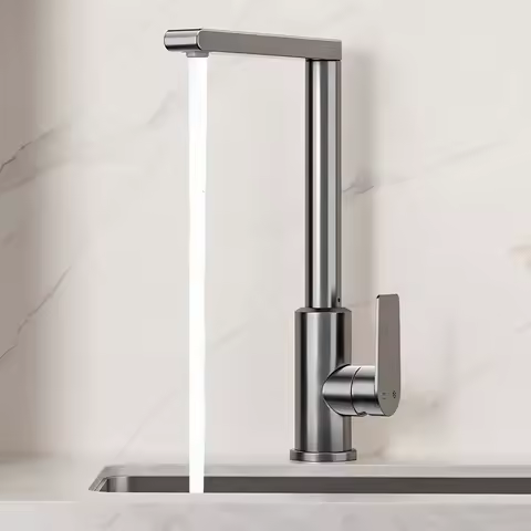 STARON Kitchen Faucet Deck Mounted Kitchen Sink Mixer Tap Single Level Stream Sprayer Nozzle Mixer Tap