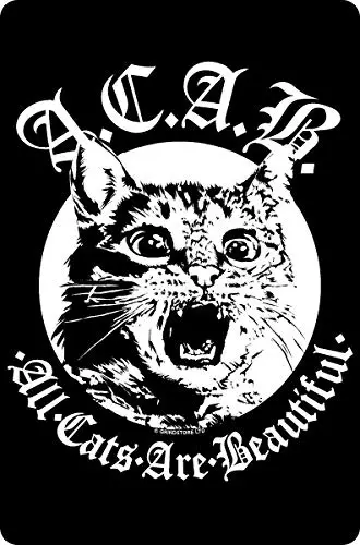 nobrand All Cats are Beautiful Theme Metal Tin Sign 8x12 Inches