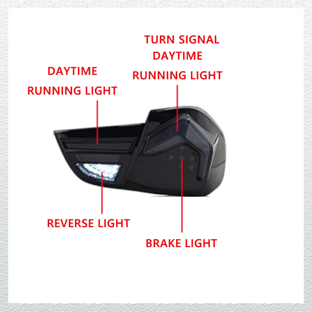 Hot LED Tail Lights for BMW 3 series E90 09-12 Upgrade led DRL Car Taillights Assembly Signal Auto Accessories Modified Lamp