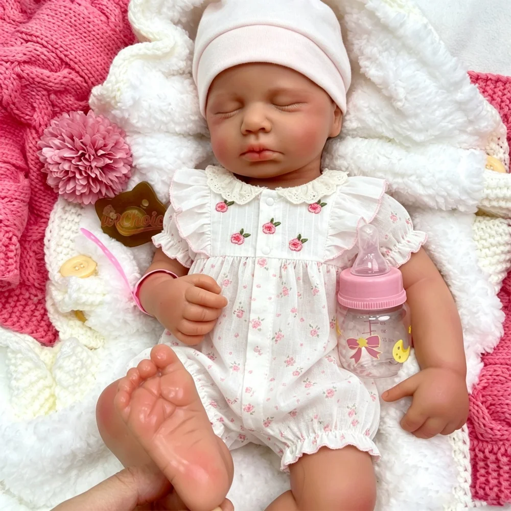 50cm Visible Veins Loulou Silicone Reborn Doll Fine Realistic Details Soft Full Body Calming Doll for Dementia Care and Memory Support view 7