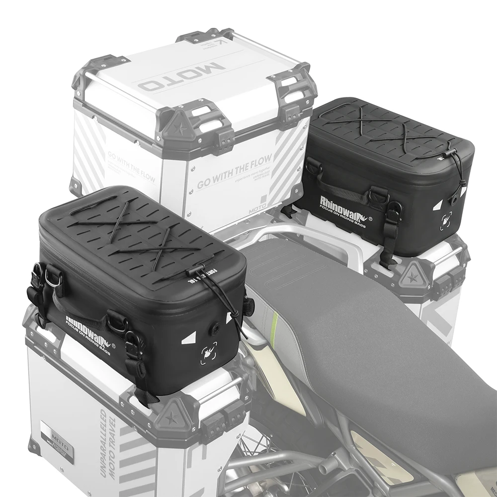 AliExpress Rhinowalk Motorcycle Side Bag Waterproof Motor Side Box Top Pannier Case For BMW Adventure Rear Seat Luggage 16L or 32L