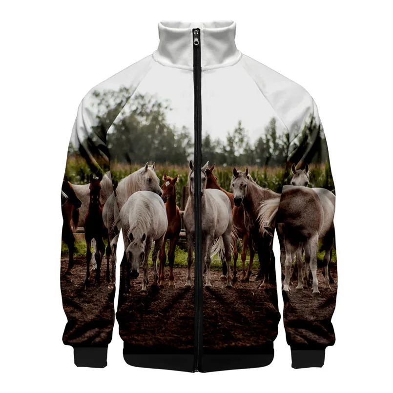 معاطف الجدة الحصان نمط الوقوف طوق موحدة البلوز أزياء الرجال قمم Y2K الملابس الهيب هوب الشارع سترة #5