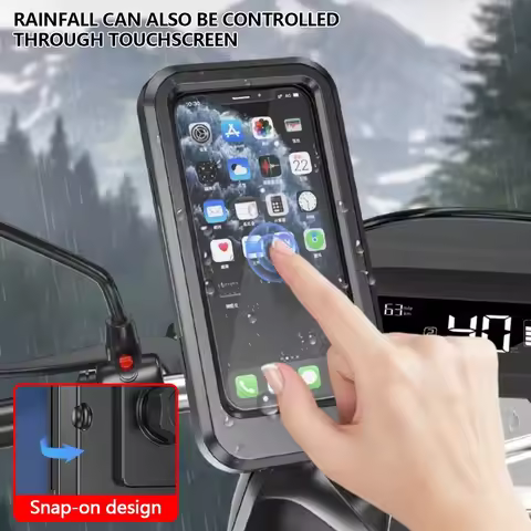 Waterproof Motorcycle Bike Mobile Phone Holder Support Universal Bicycle Gps 360&deg; Swivel Adjustable Motorcycle Cellphone Holder