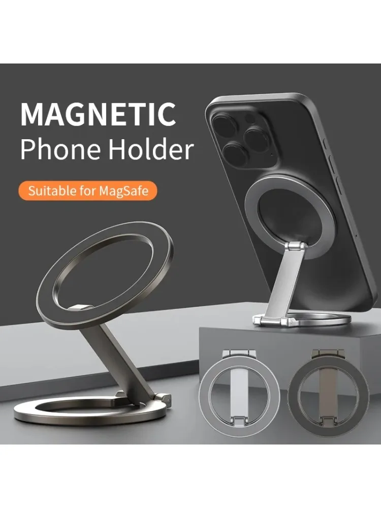 Support de téléphone magnétique pliable Double face pour tapis roulant de gymnastique Magsafe support de voiture pliant universel support magnétique pour Smartphone