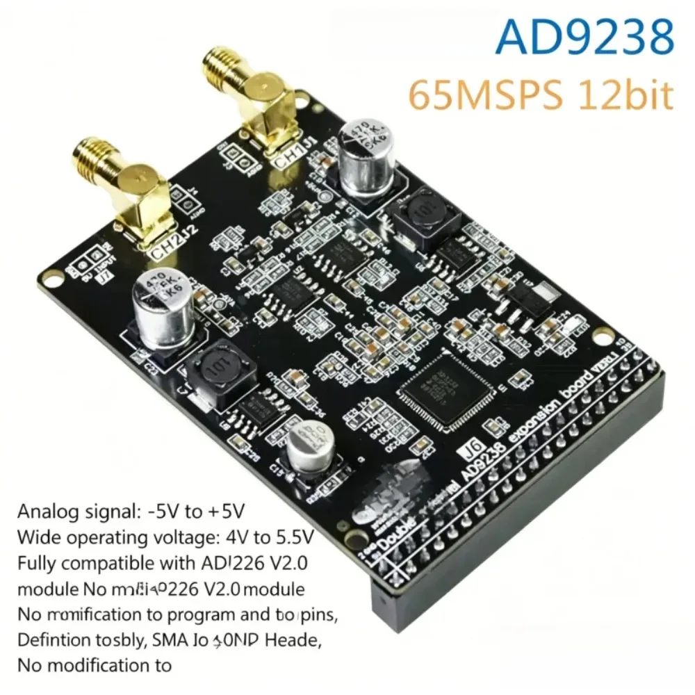 AvaCoreAD9238 AD9226 12-bit Dual Channel High Speed AD Module FPGA Controlled Data Acquisition Development Board
