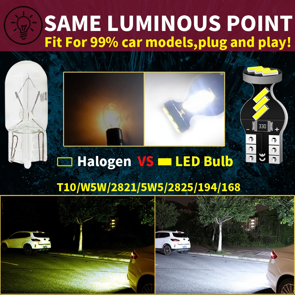 5W5 LED License Plate Light Bulb W5W T10 Lamp Canbus For Mitsubishi Galant Lancer Endeavor RVR i-MiEV Outlander Eclipse Endeavor