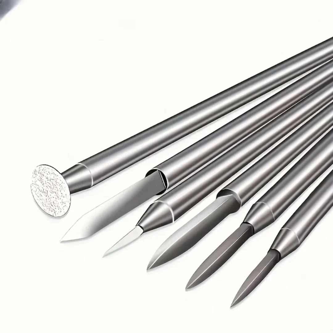 Holzschnitzerei-Bohrer-Set für Drehwerkzeug, 6-teilig, Gravurbohrer, Zubehör, Bit, Holzhandwerk, Schleifwerkzeug, 3 mm – Detail 3