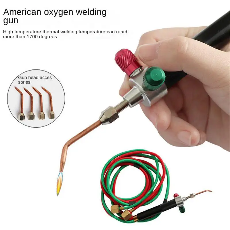 

5 PCS Welding Oxygen Welding Gun Oxygen Acetylene Welding Gun Platinum Injection Welding Gun Gold Striking Tool Soldering Tool