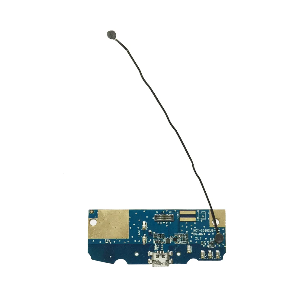 For Doogee S55 USB Charge Board/Main Board Flex Cable/Front Rear Camera/Card Slot/Metal Frame Side Original Used phone parts