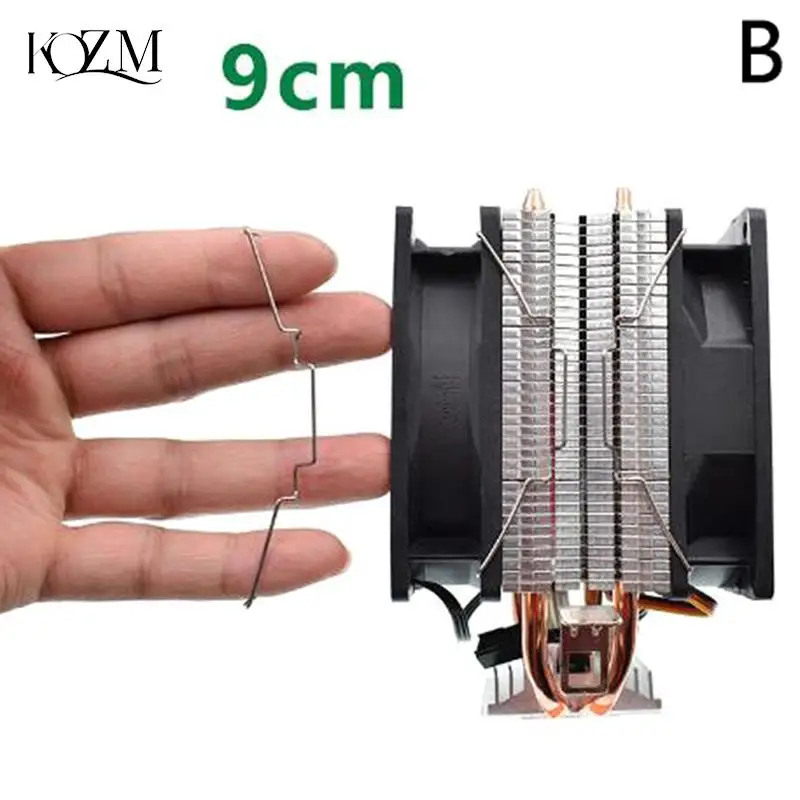 1Pair CPU Radiator Fan Hook Fixed Bracket Fan Buckle Elastic Steel Fan Buckle