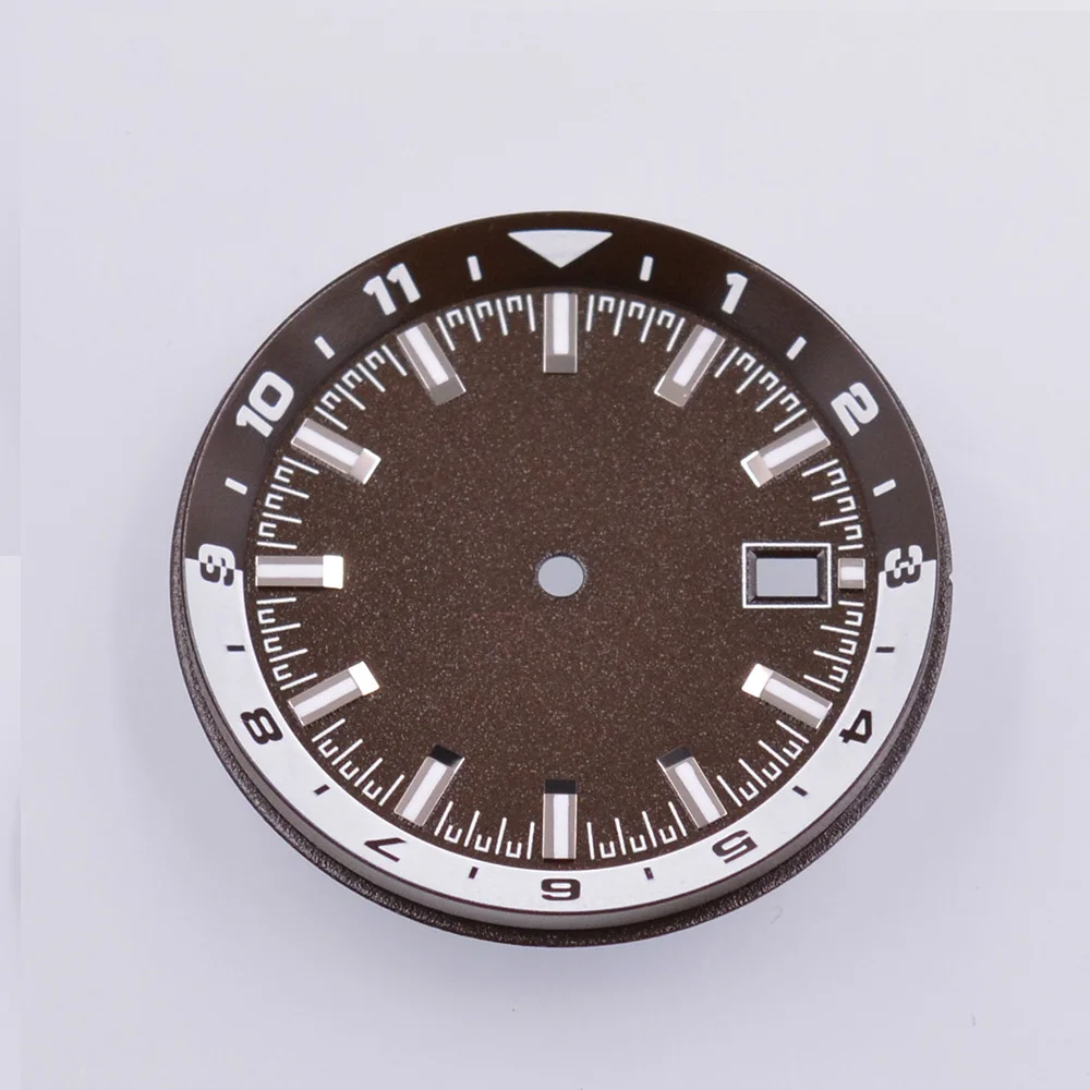 36.5mm Green Luminous Sterile Dial Fits NH35 NH36 Movement Watch Accessories