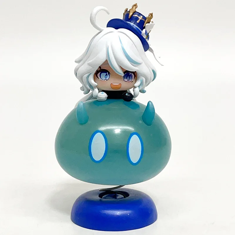 10cm Genshin Impact Hu Tao Action Figure Cartoon PVC Furina Q Edition Cute Ornaments Collection Desktop Display Gift Toys