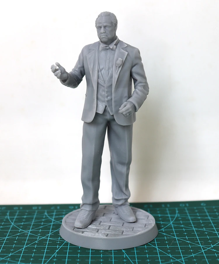 1/24 75Mm 1/18 100Mm Resin Model Kits Oude Man Figuur Unpainted Geen Kleur RW-492