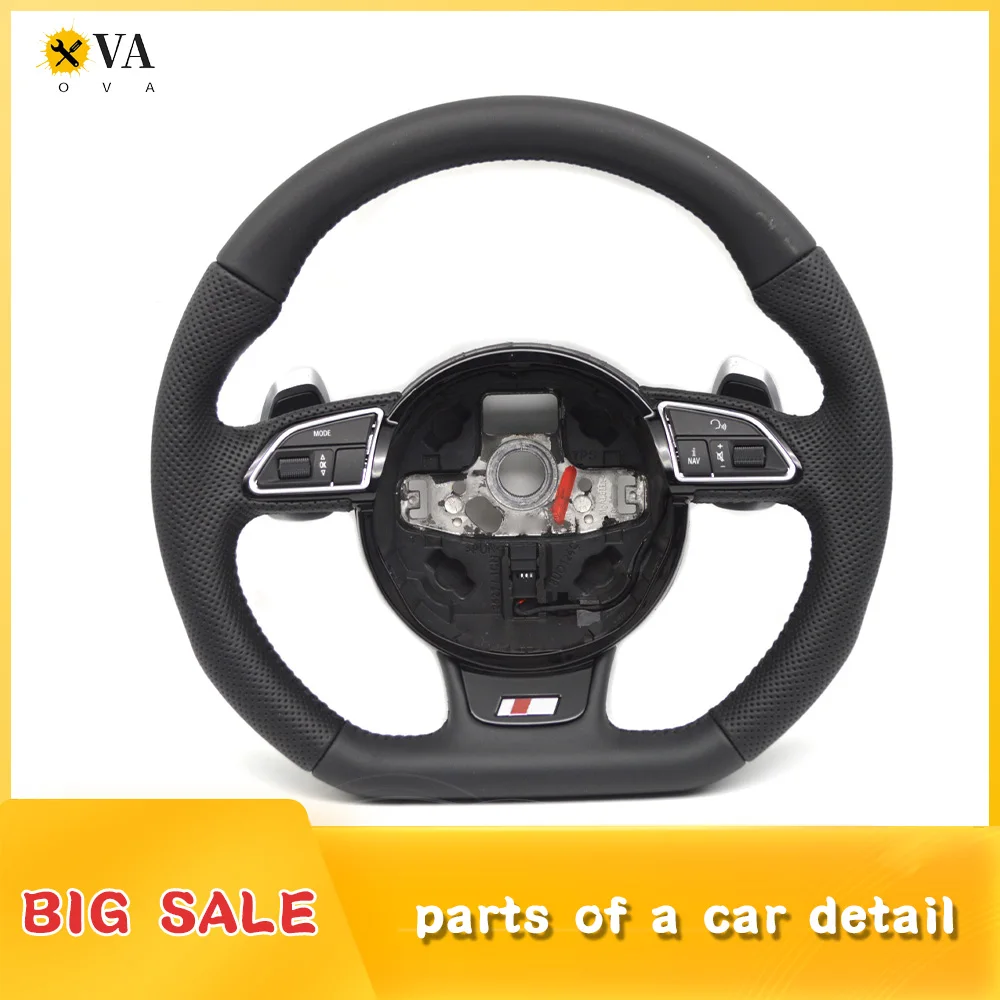 Semi perforated sports steering wheel, suitable for Audi A4 B8 Q3 A3 8V