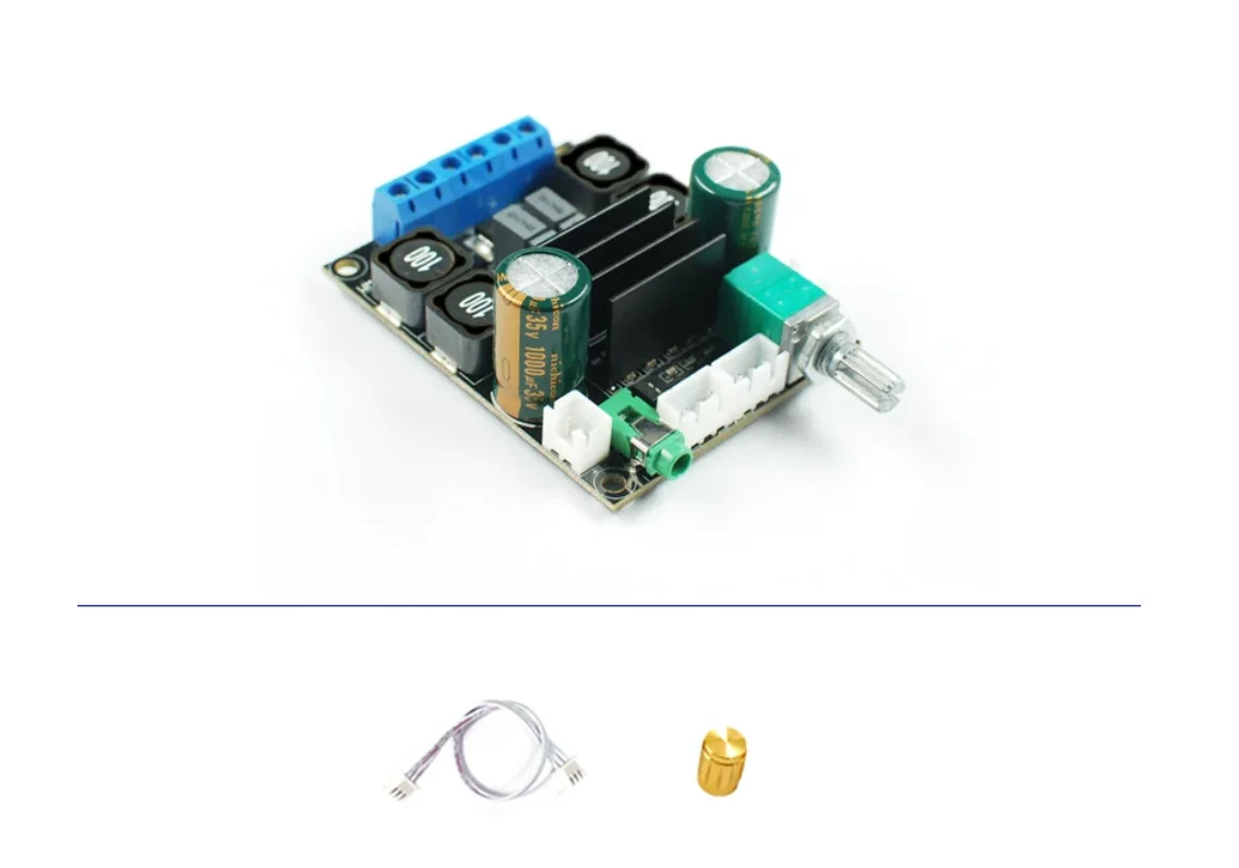 TPA3116D2 High Power 50W*2 Dual Channel 2.0 Digital HIFI Stereo Amplifier Board Operating Voltage DC10-25V