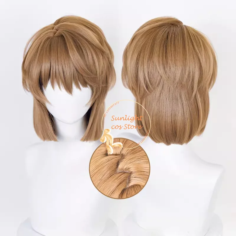 Haibara Ai Wig 33cm Brown Hair Vi Graythorn Anita Hailey Miyano Shiho Cosplay Anime Cosplay Wig Heat Resiatant Synthetic Hair