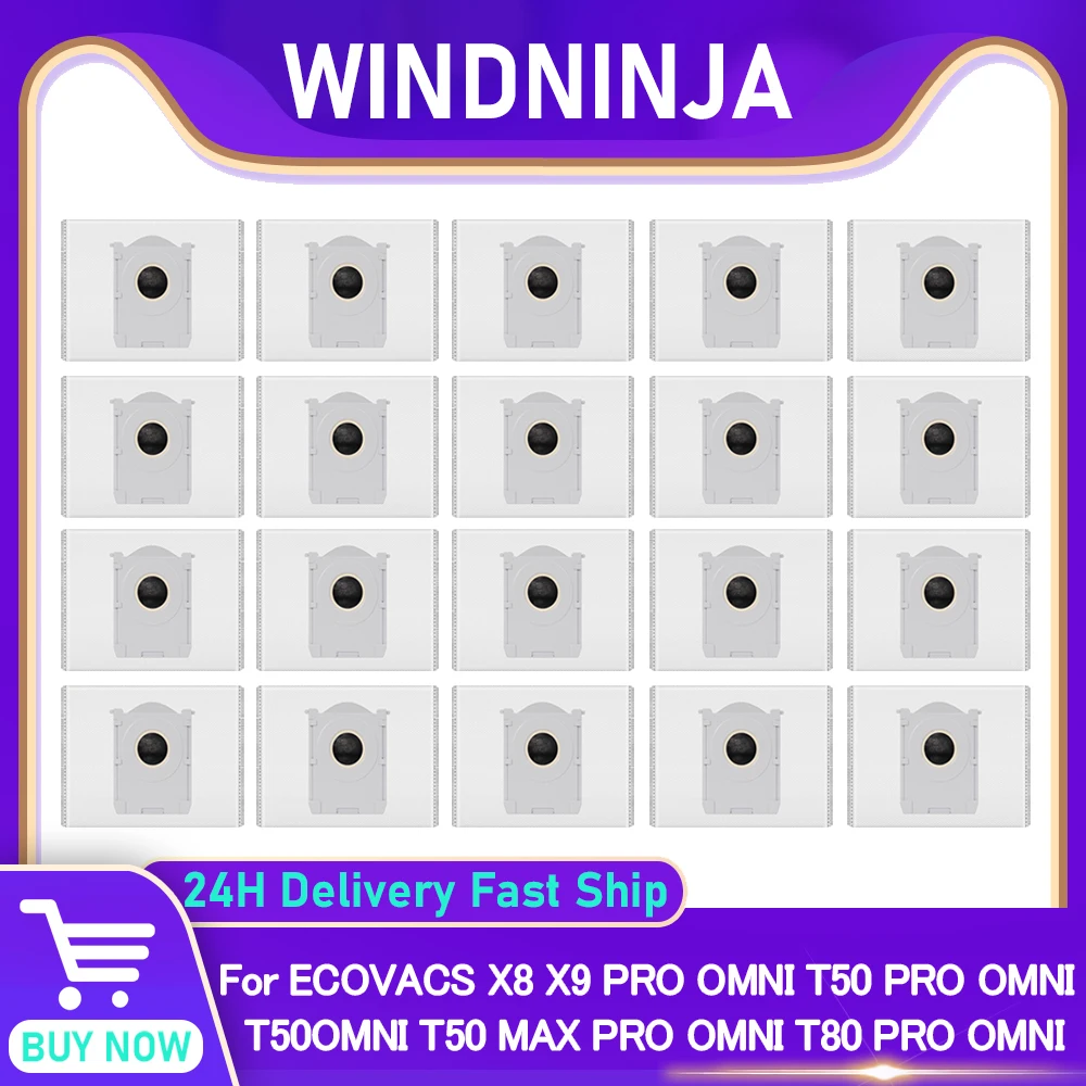 Staubbeutel für Ecovacs Deebot X8 X9 PRO OMNI T50 PRO OMNI T50OMNI T50 MAX PRO OMNI T80 PRO OMNI T80OMNI Vakuum Anti-Staubbeutel Teil